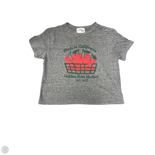 Top Short Sleeve By Cmc In Grey, Size: Xs