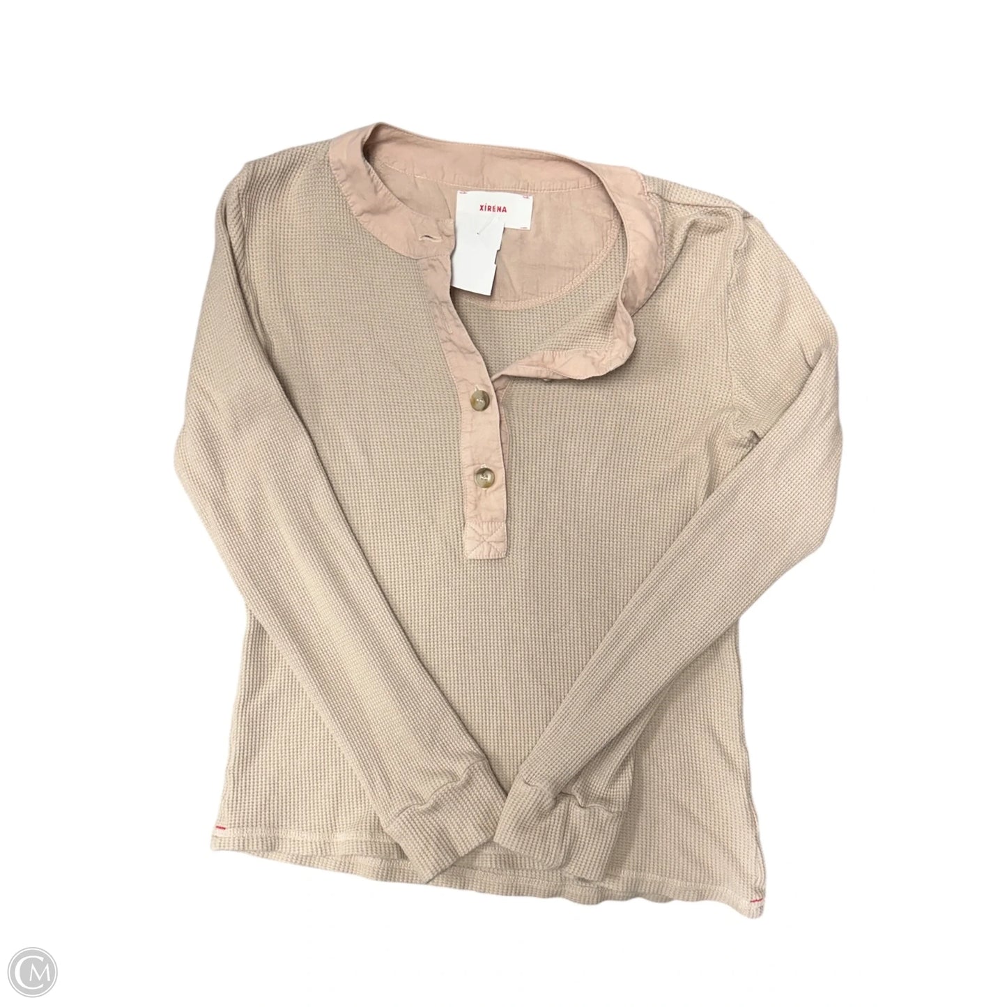 Top Long Sleeve By Cma In Tan, Size: Xs