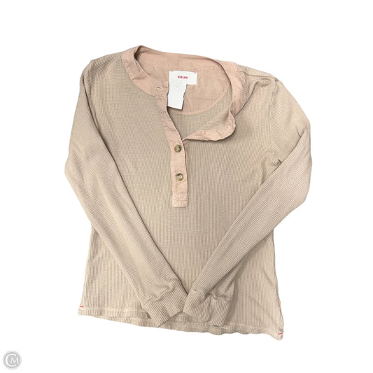 Top Long Sleeve By Cma In Tan, Size: Xs