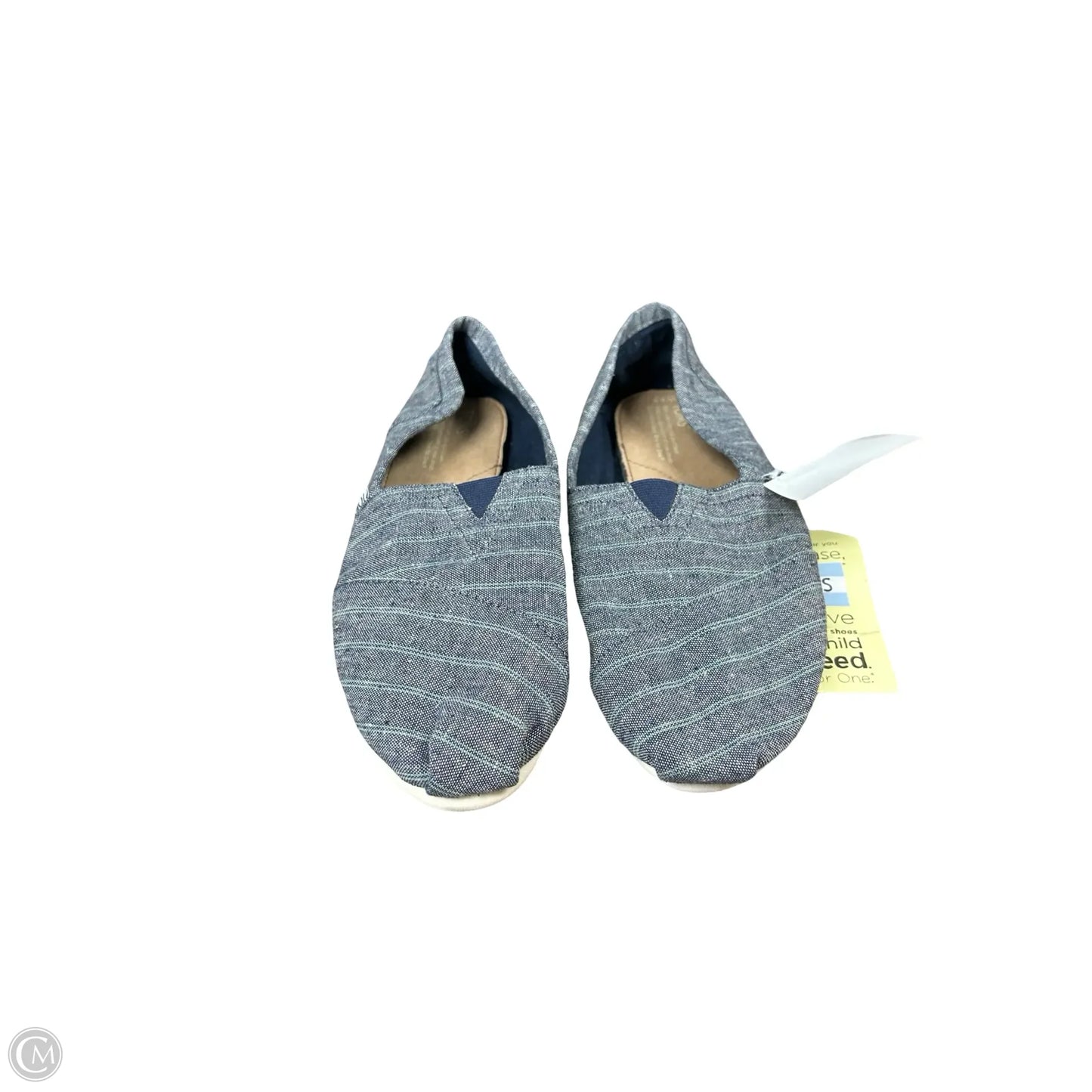 Shoes Flats By Toms In Blue, Size: 9.5
