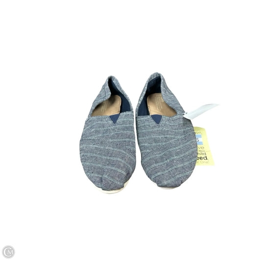 Shoes Flats By Toms In Blue, Size: 9.5