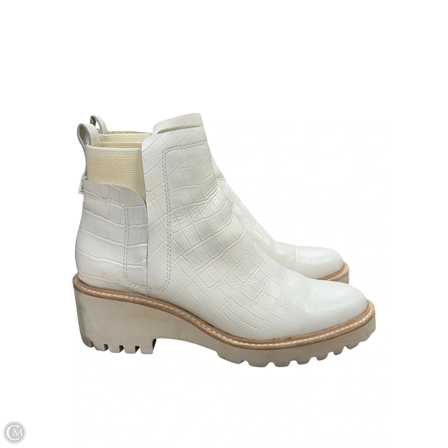 Boots Ankle Heels By Dolce Vita In Ivory, Size: 9.5