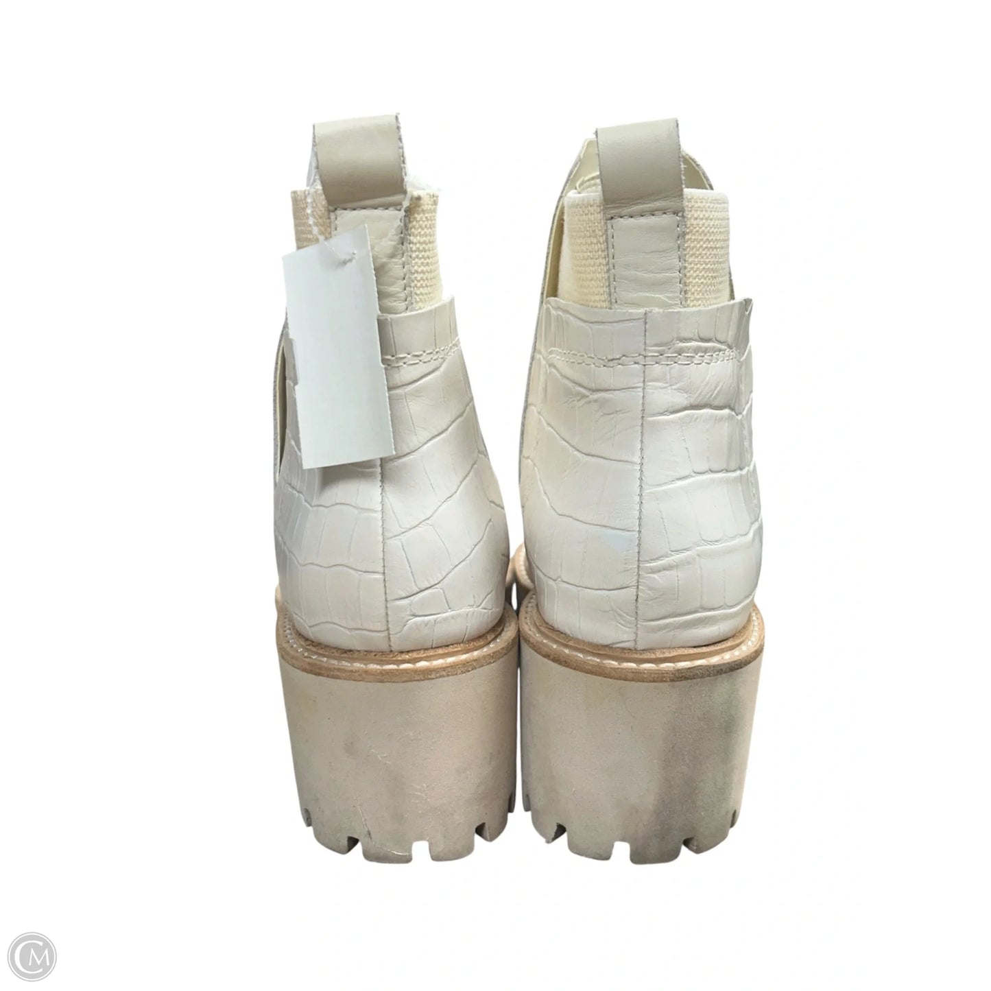 Boots Ankle Heels By Dolce Vita In Ivory, Size: 9.5