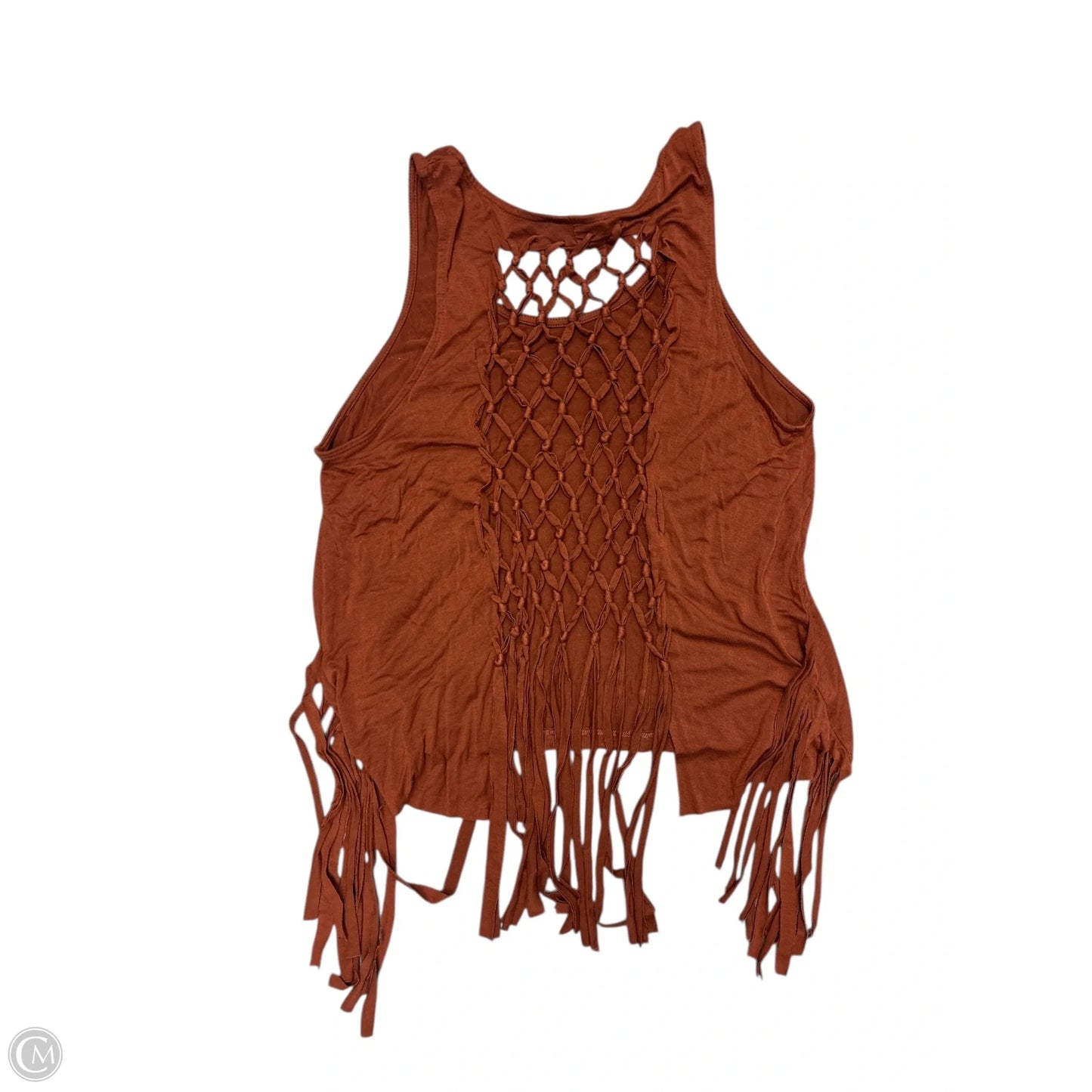 Top Sleeveless By Shyanne In Brown, Size: M