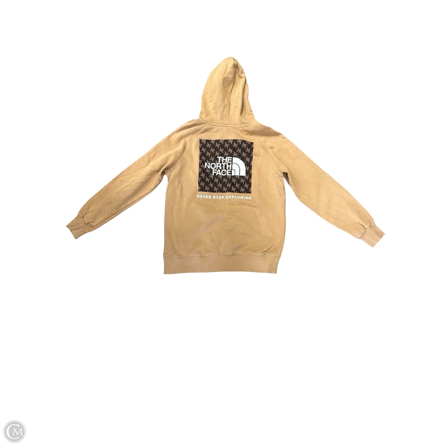 Sweatshirt Hoodie By The North Face In Tan, Size: M