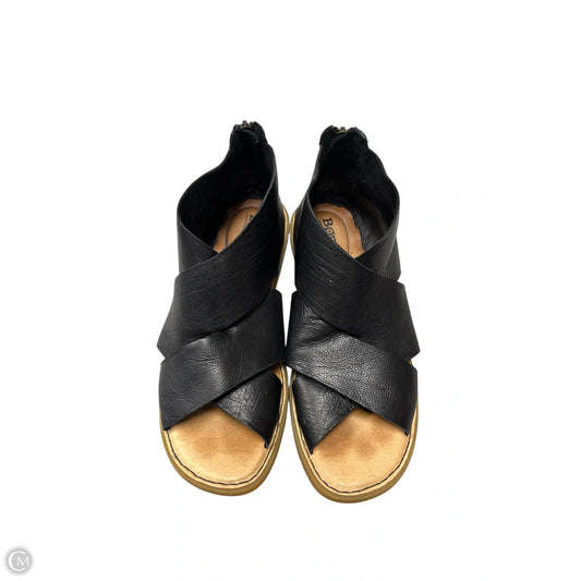 Sandals Flats By Born In Black, Size: 9