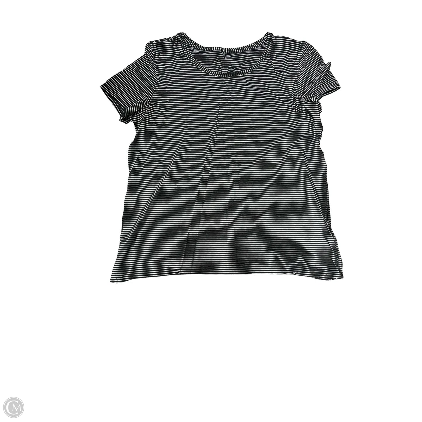 Athletic Top Short Sleeve By Lululemon In Grey, Size: 6