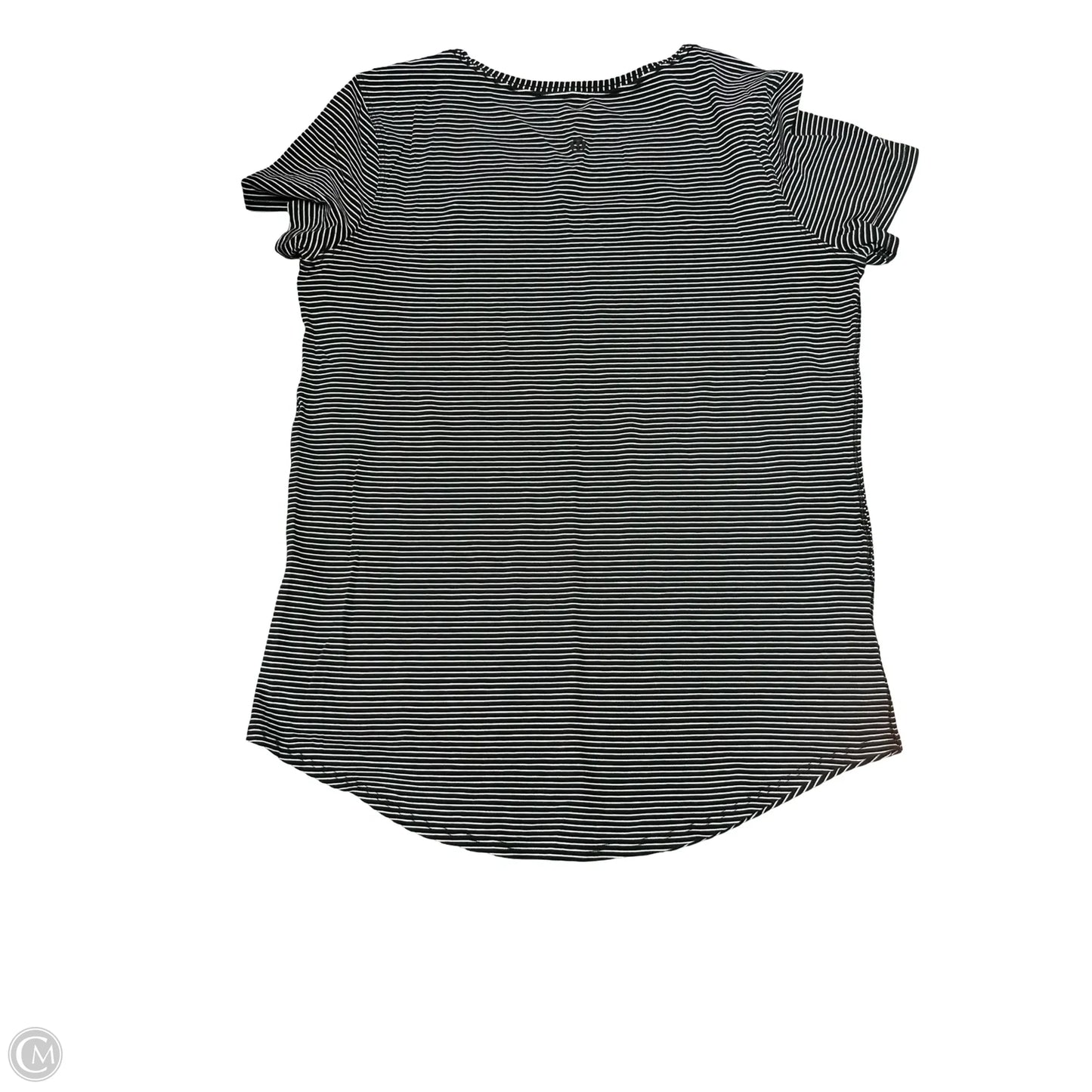 Athletic Top Short Sleeve By Lululemon In Grey, Size: 6