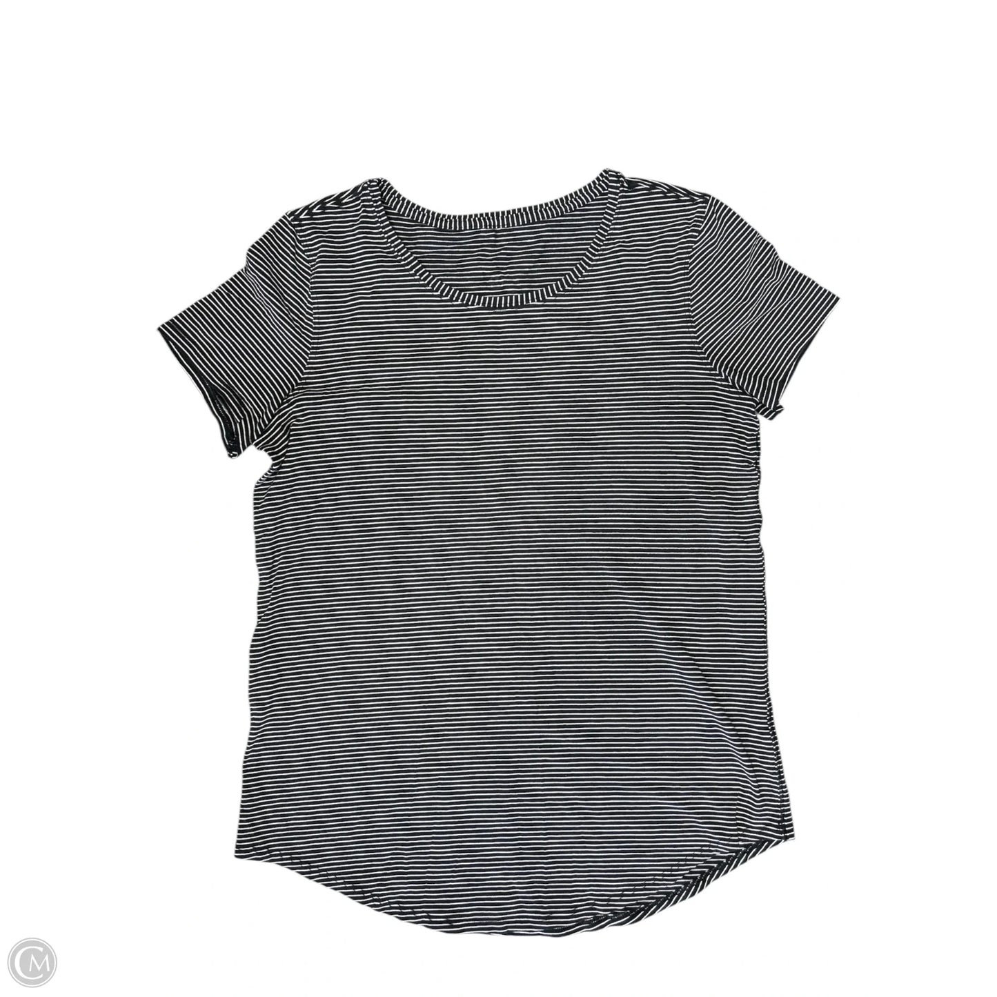 Top Short Sleeve By Lululemon In Striped Pattern, Size: M