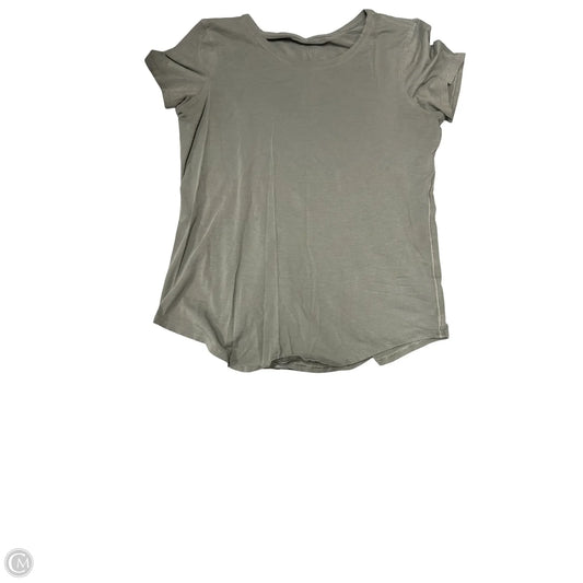 Top Short Sleeve By Lululemon In Green, Size: M