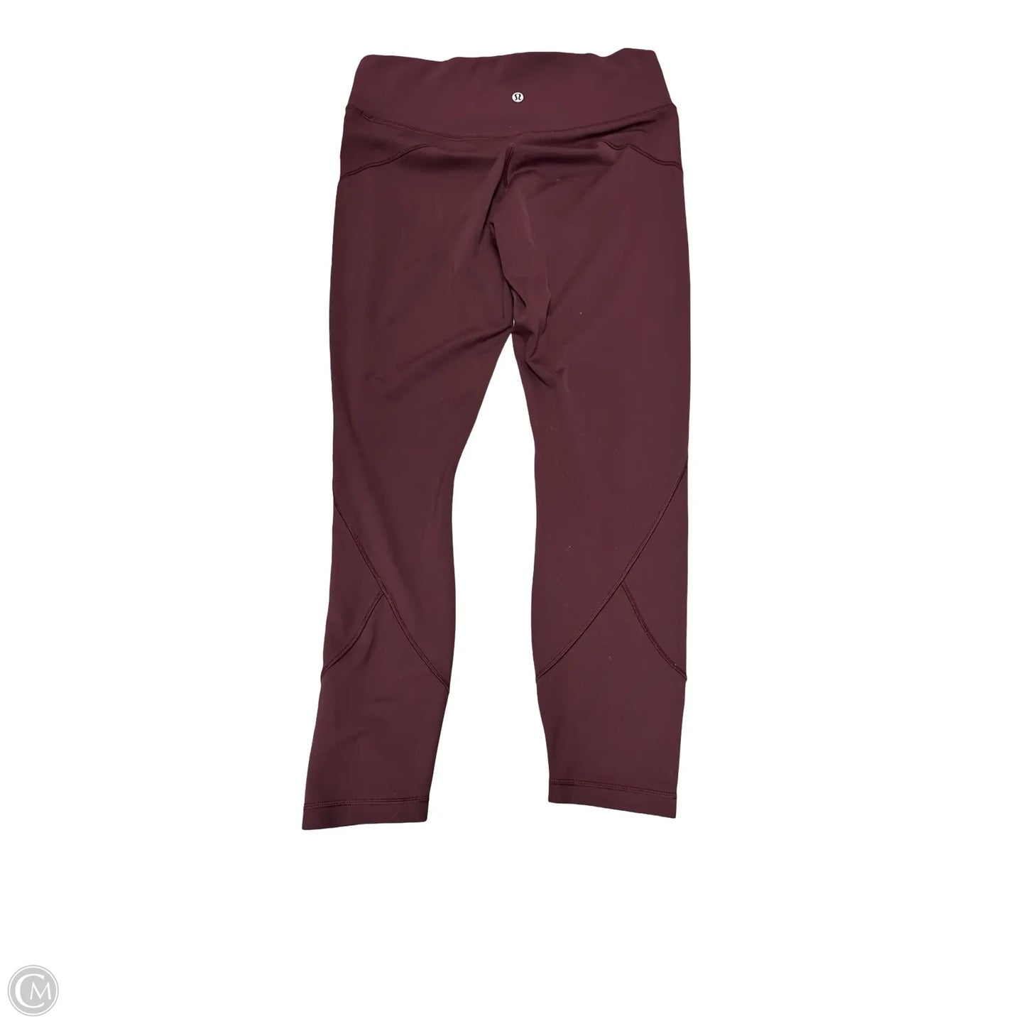 Athletic Leggings By Lululemon In Maroon, Size: 10