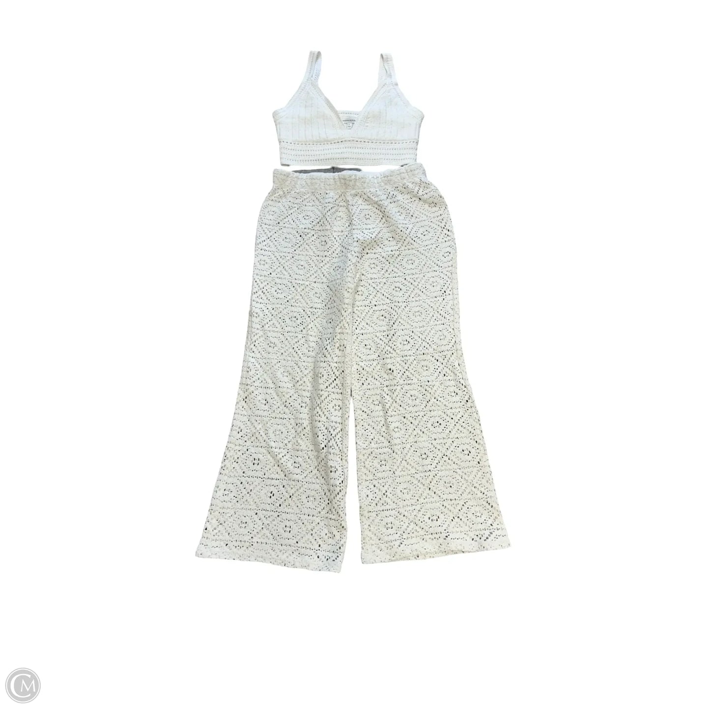 Pants Set 2pc By Banana Republic In Cream, Size: L