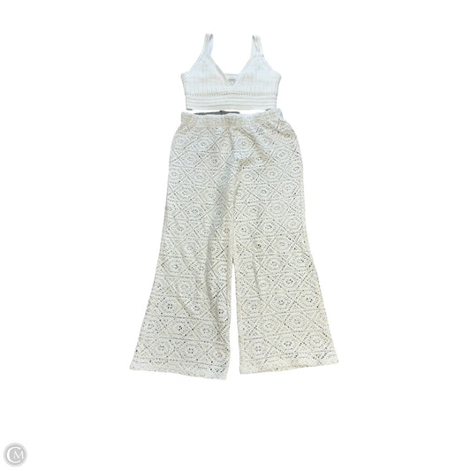 Pants Set 2pc By Banana Republic In Cream, Size: L