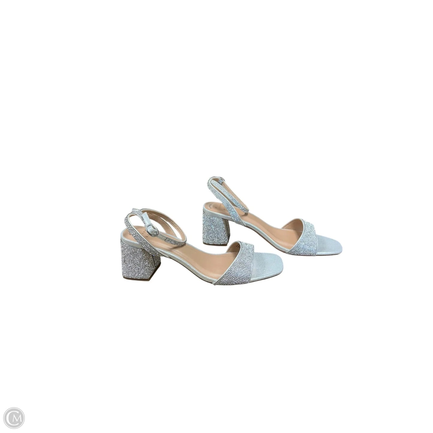 Sandals Heels Block By A New Day In Silver, Size: 9.5