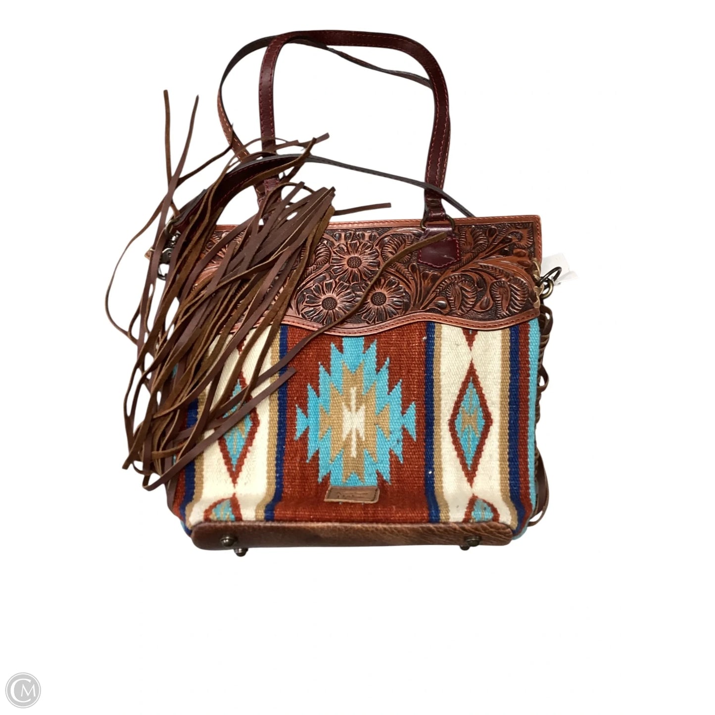 Handbag Leather By Cmc, Size: Large