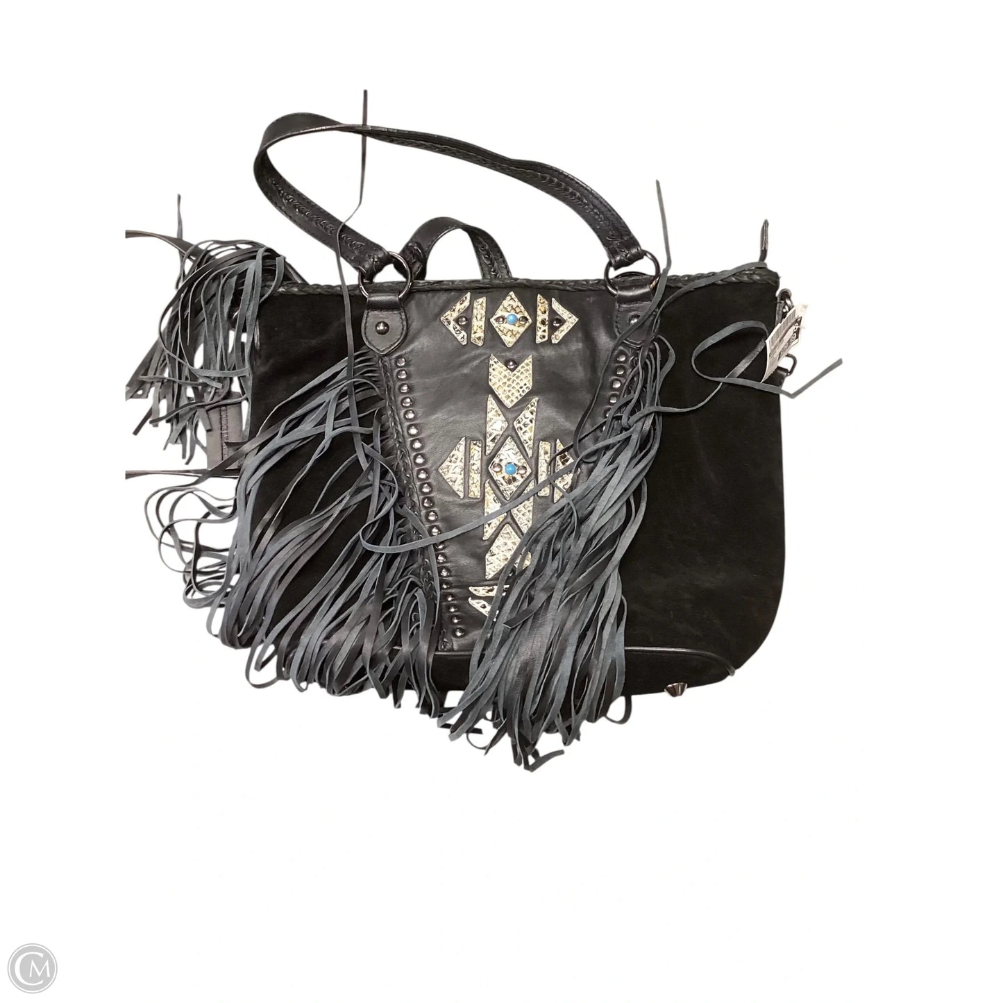 Handbag Leather By Idyllwind, Size: Medium