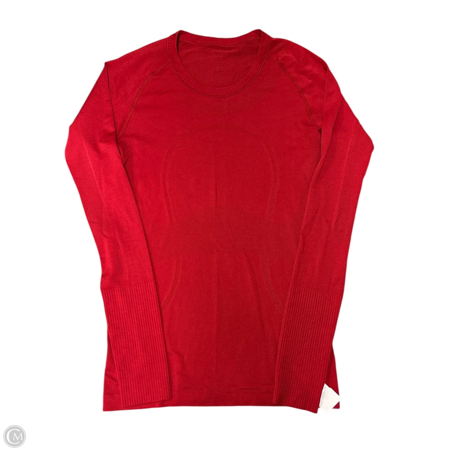Athletic Top Long Sleeve Crewneck By Lululemon In Red, Size: 6