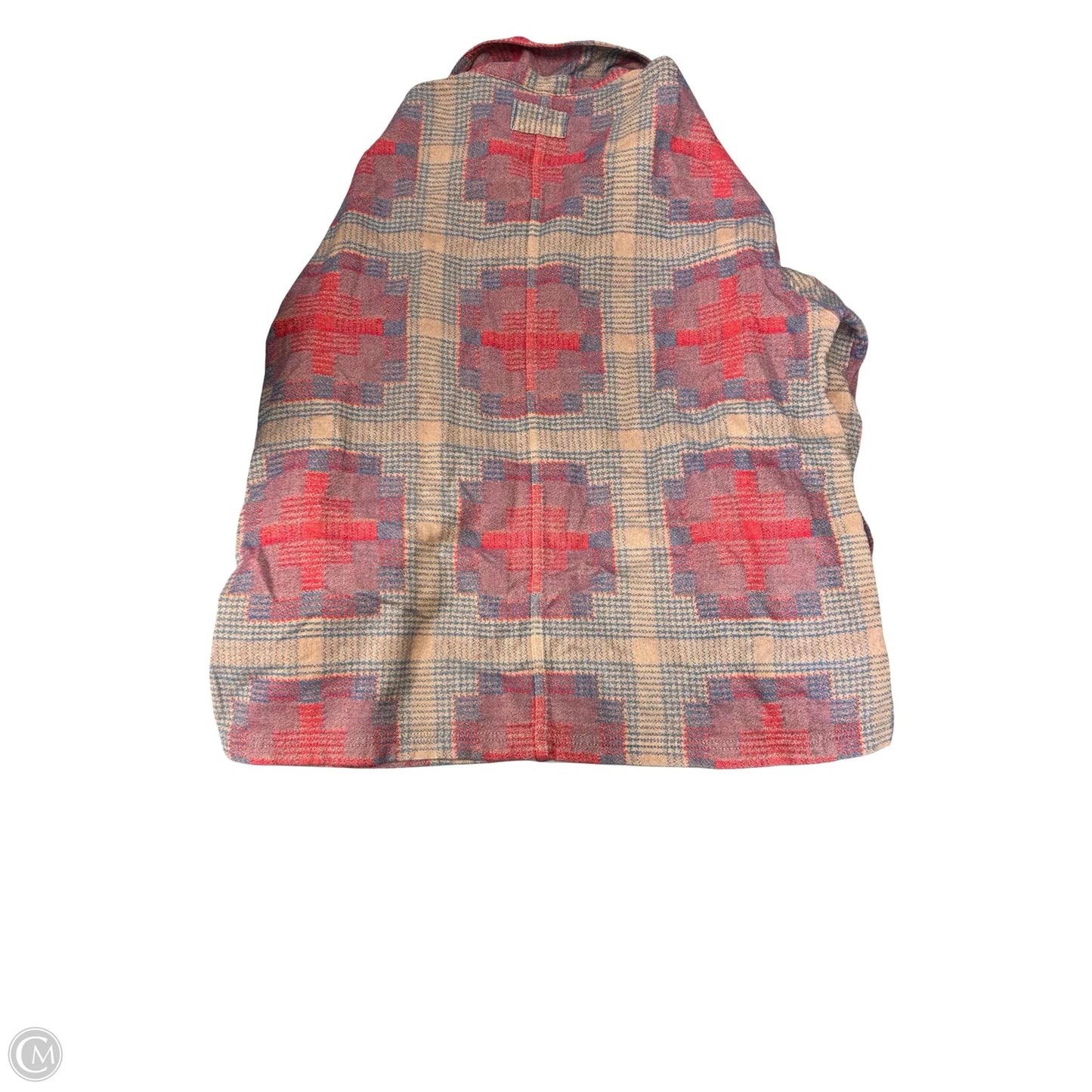 Jacket Shirt By We The Free In Red & Tan, Size: L