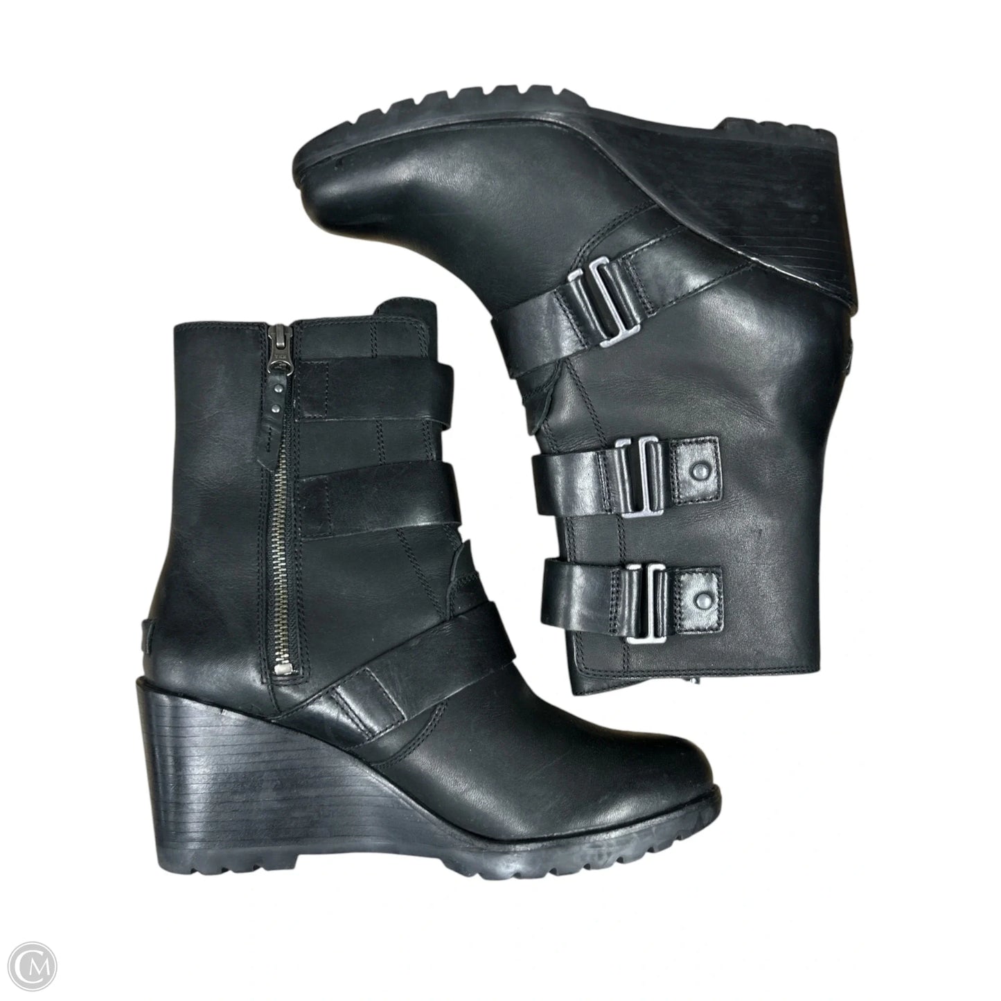 Boots Ankle Heels By Sorel In Black, Size: 10