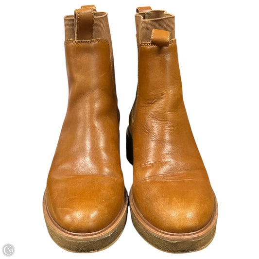 Boots Ankle Heels By Madewell In Brown, Size: 10.5