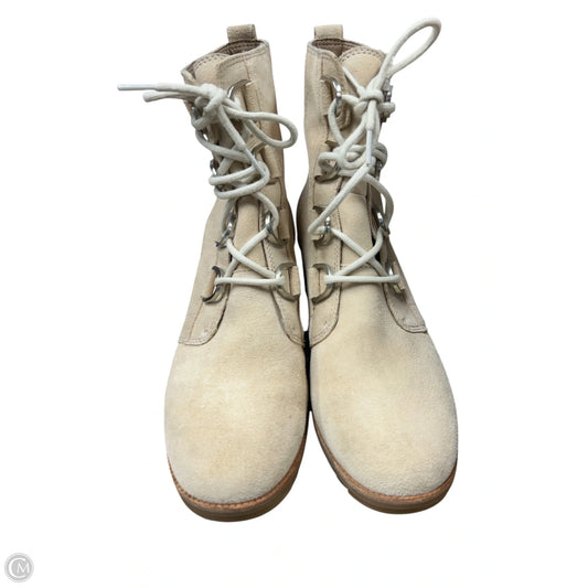 Boots Ankle Heels By Sorel In Cream, Size: 11