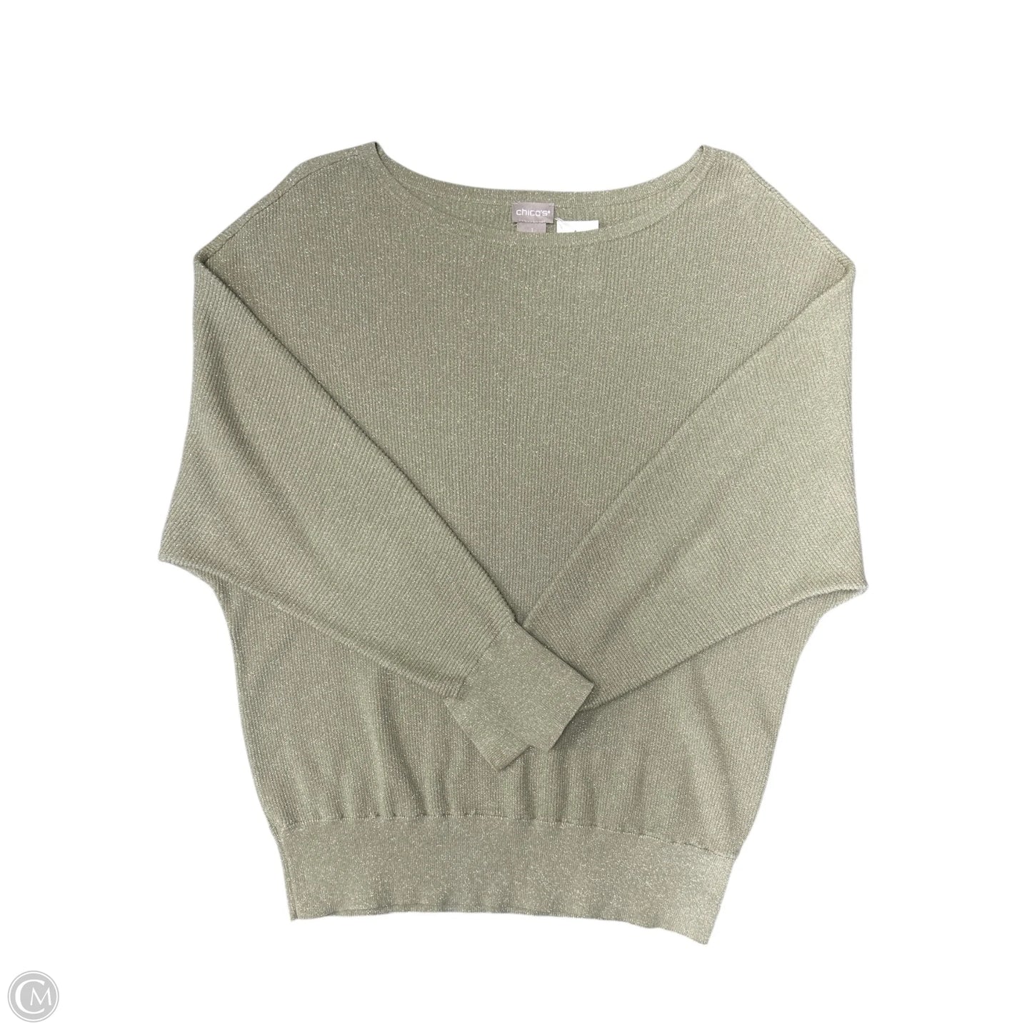 Sweater By Chicos In Green, Size: M
