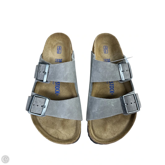 Sandals Flats By Birkenstock In Grey, Size: 7.5