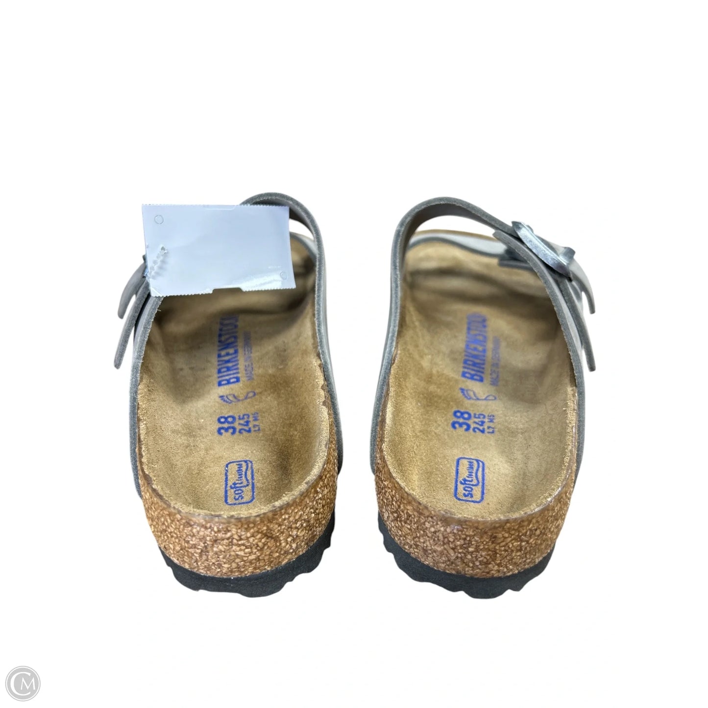 Sandals Flats By Birkenstock In Grey, Size: 7.5