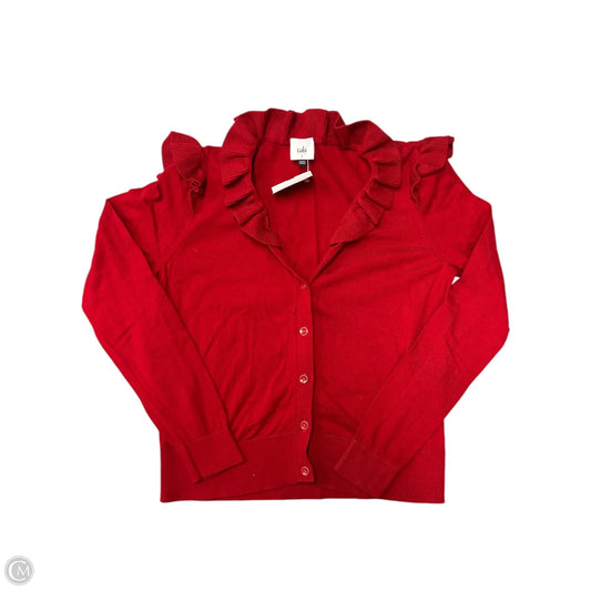 Top Long Sleeve By Cabi In Red, Size: S