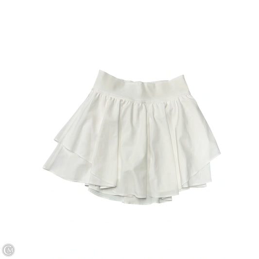 Athletic Skort By Lululemon In White, Size: 0