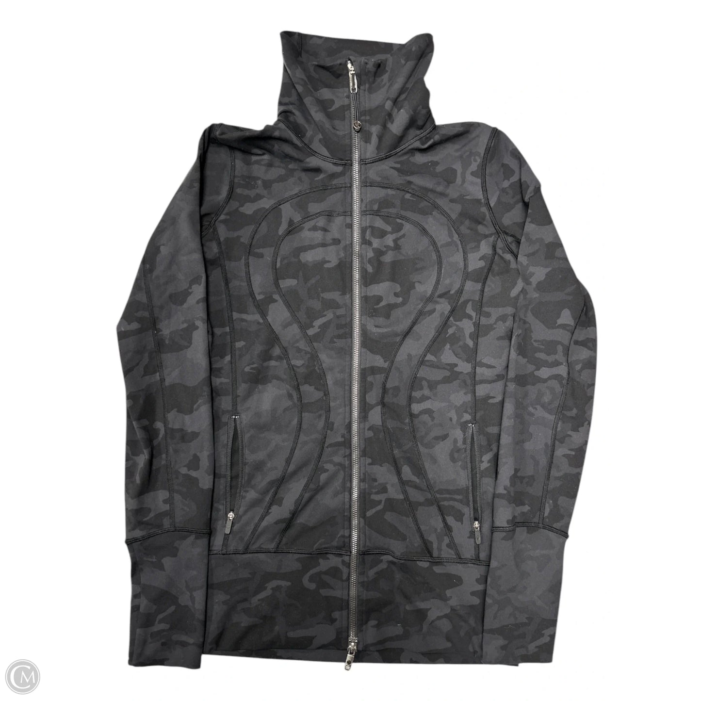 Athletic Jacket By Lululemon In Camouflage Print, Size: 6