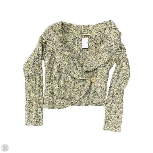 Sweater Cardigan By Free People In Green, Size: S