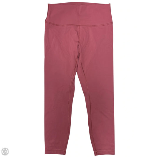Athletic Leggings By Lululemon In Pink, Size: 10