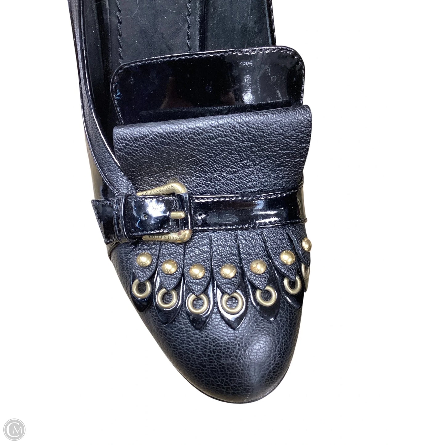 Shoes Luxury Designer By Louis Vuitton In Black, Size: 9