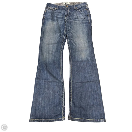Jeans Boot Cut By Ariat In Blue Denim, Size: 18