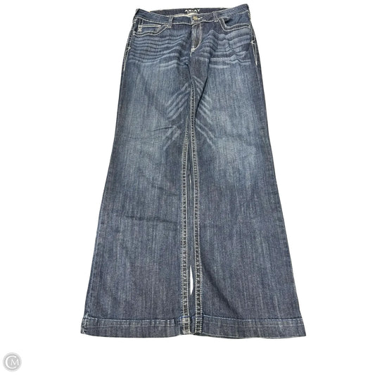 Jeans Straight By Ariat In Blue Denim, Size: 16