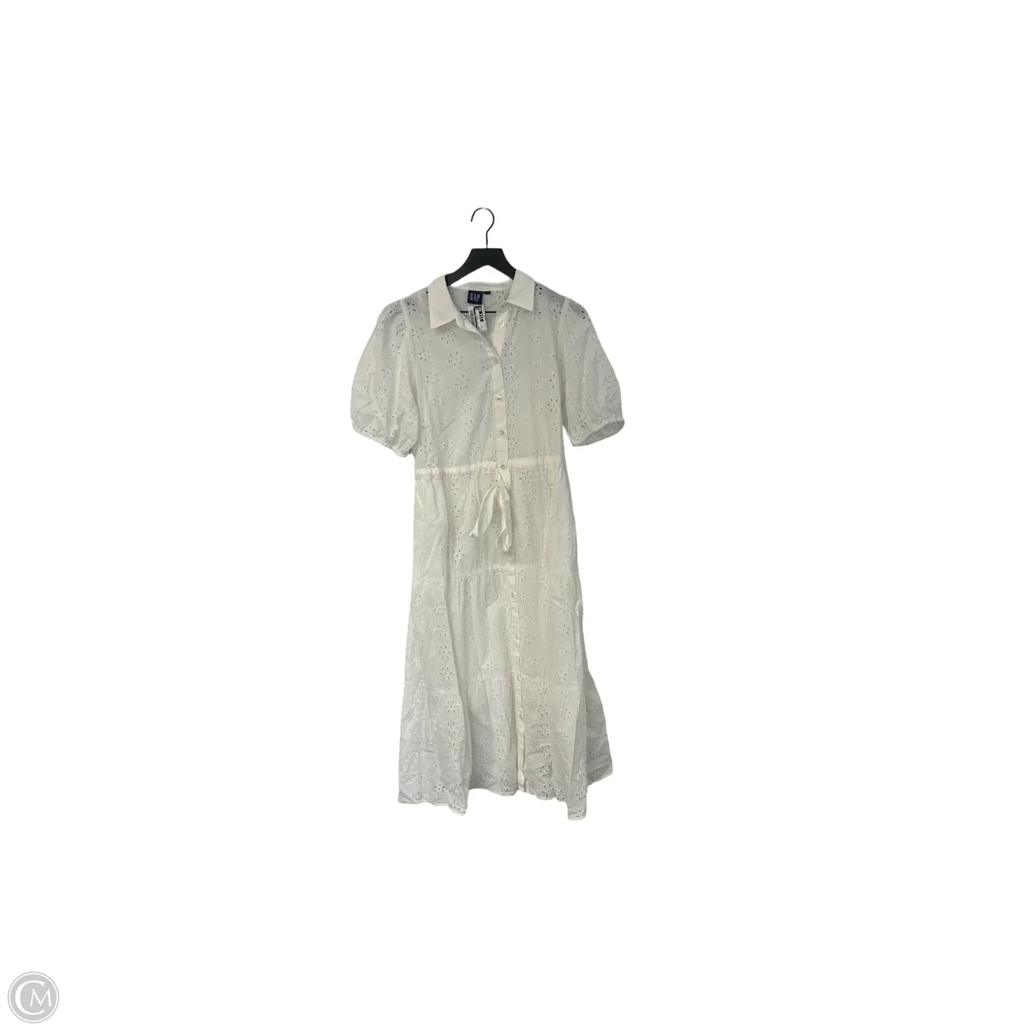 Dress Casual Maxi By Gap In White, Size: M