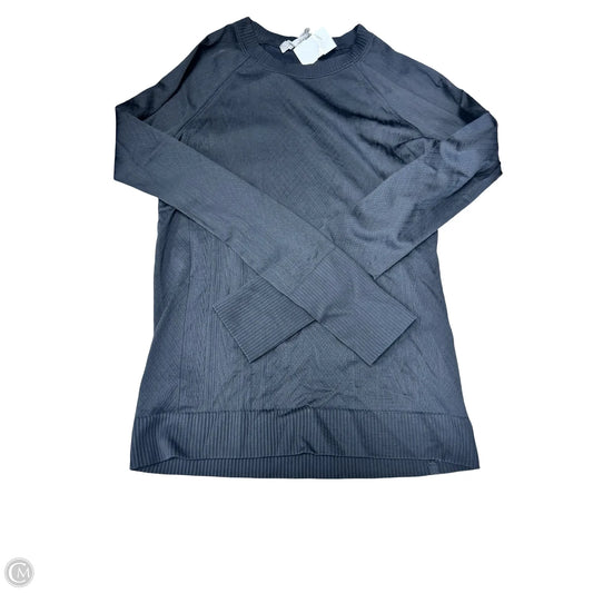 Athletic Top Long Sleeve Crewneck By Lululemon In Black, Size: 8
