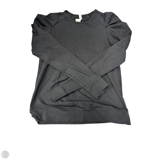Athletic Top Long Sleeve Crewneck By Lululemon In Black, Size: 8