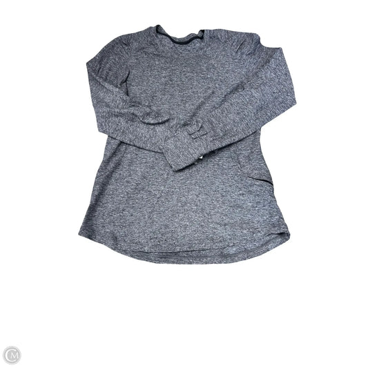 Athletic Top Long Sleeve Crewneck By Lululemon In Grey, Size: 8