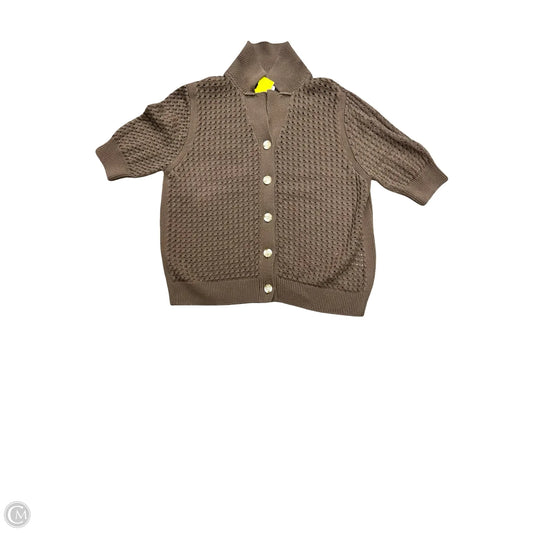 Sweater Short Sleeve By Varley In Brown, Size: S