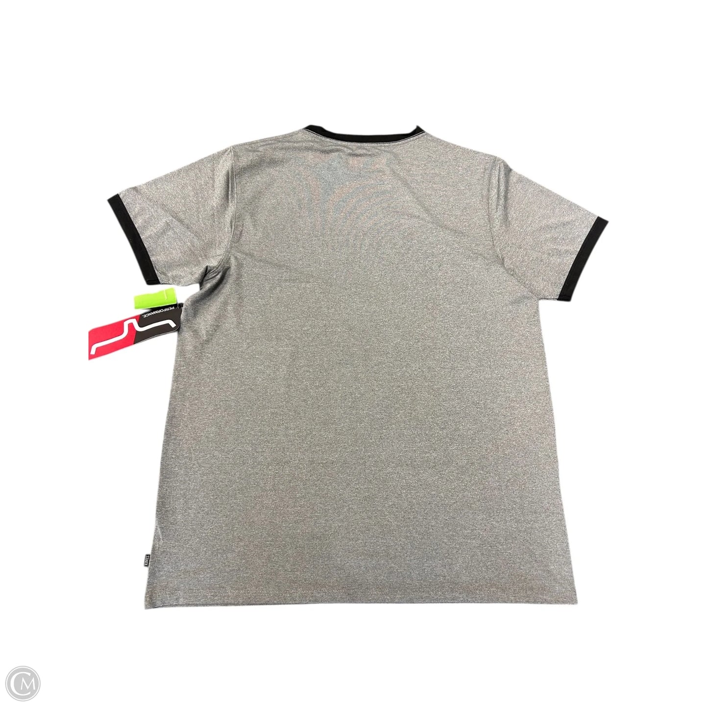 Top Short Sleeve By Cmc In Grey, Size: Xxl