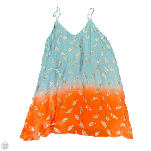 Dress Casual Short By Cmb In Blue & Orange, Size: L