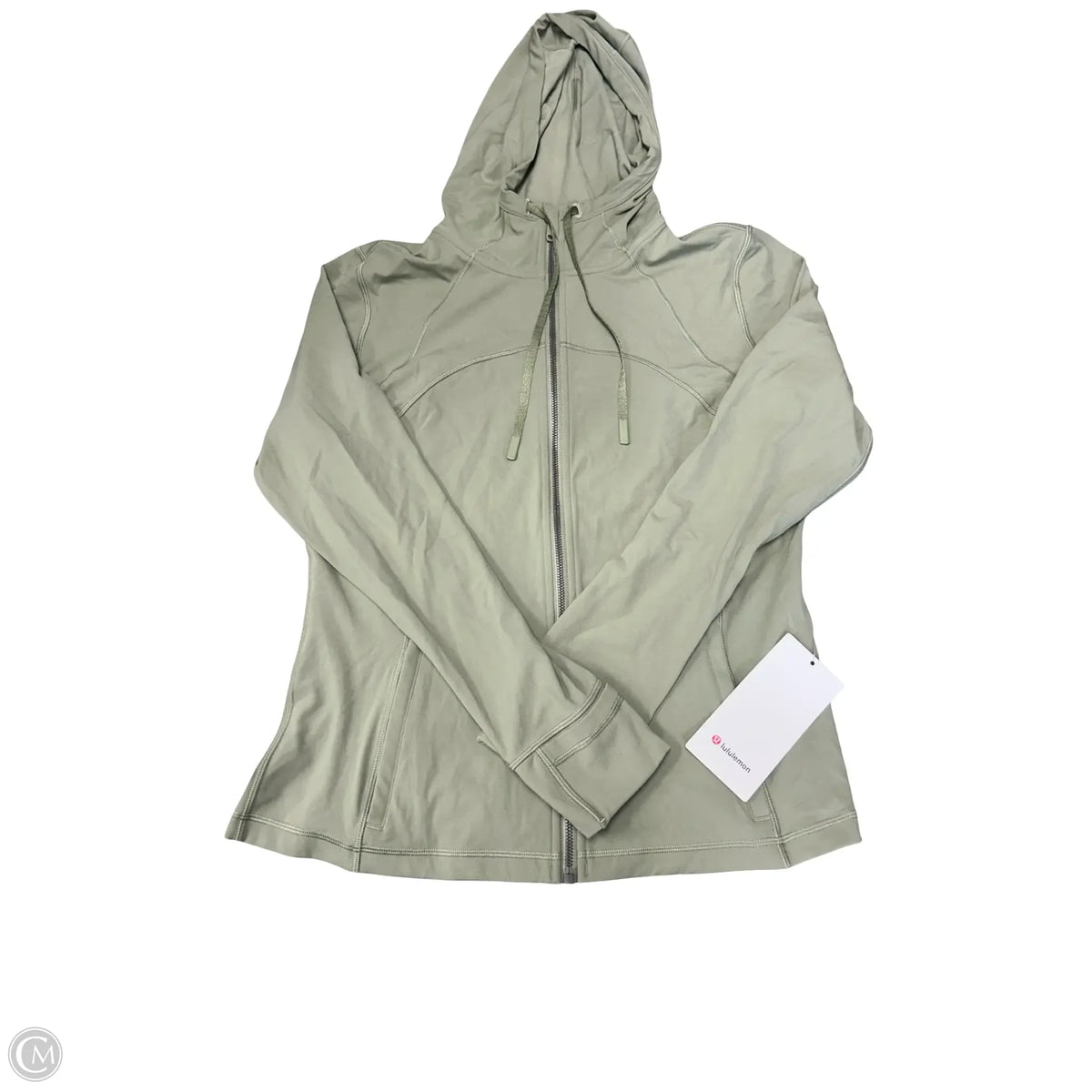 Athletic Jacket By Lululemon In Green, Size: 14