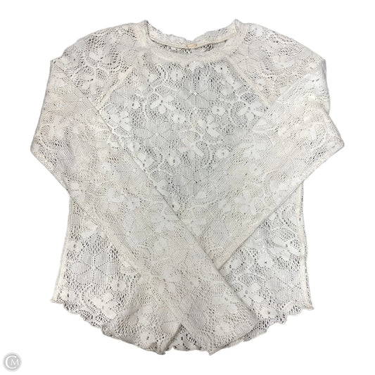 Top Long Sleeve By Free People In Cream, Size: Xs