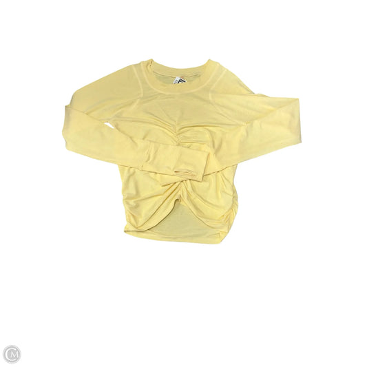 Top Long Sleeve By Free People In Yellow, Size: S