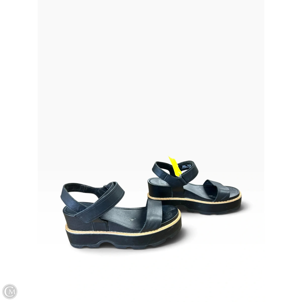 Sandals Heels Platform By Sorel In Black, Size: 7