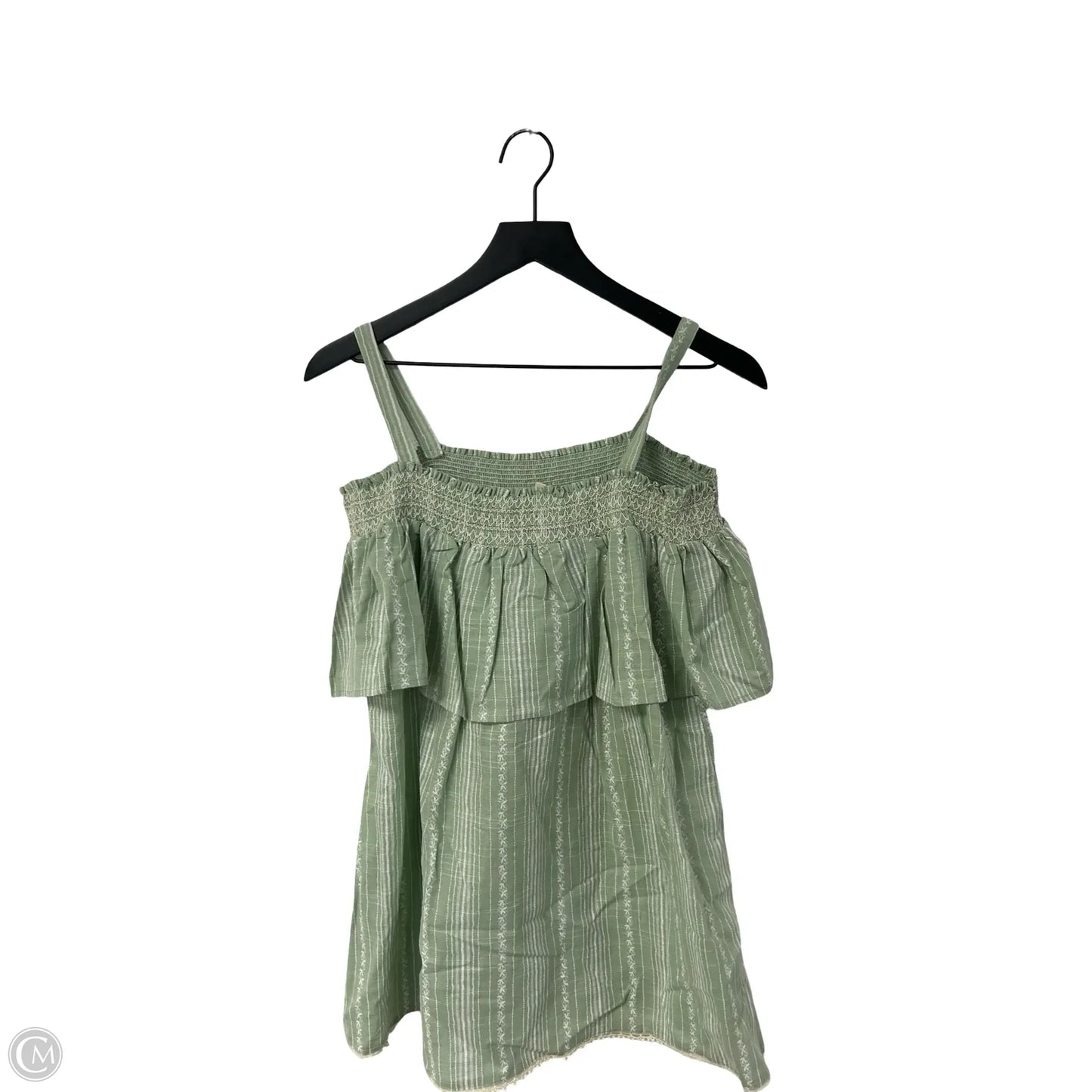 Top Short Sleeve By Easel In Green, Size: L