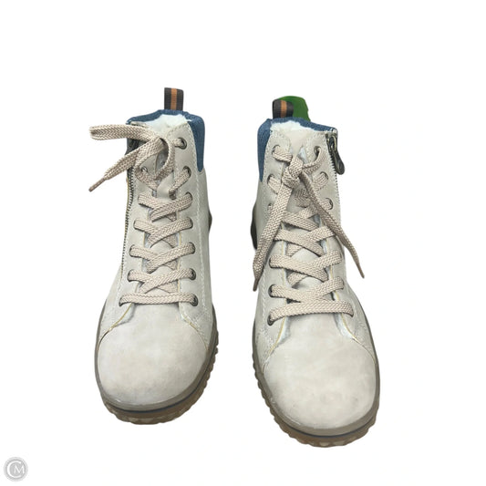 Shoes Sneakers By Riekers In Blue & Tan, Size: 10.5