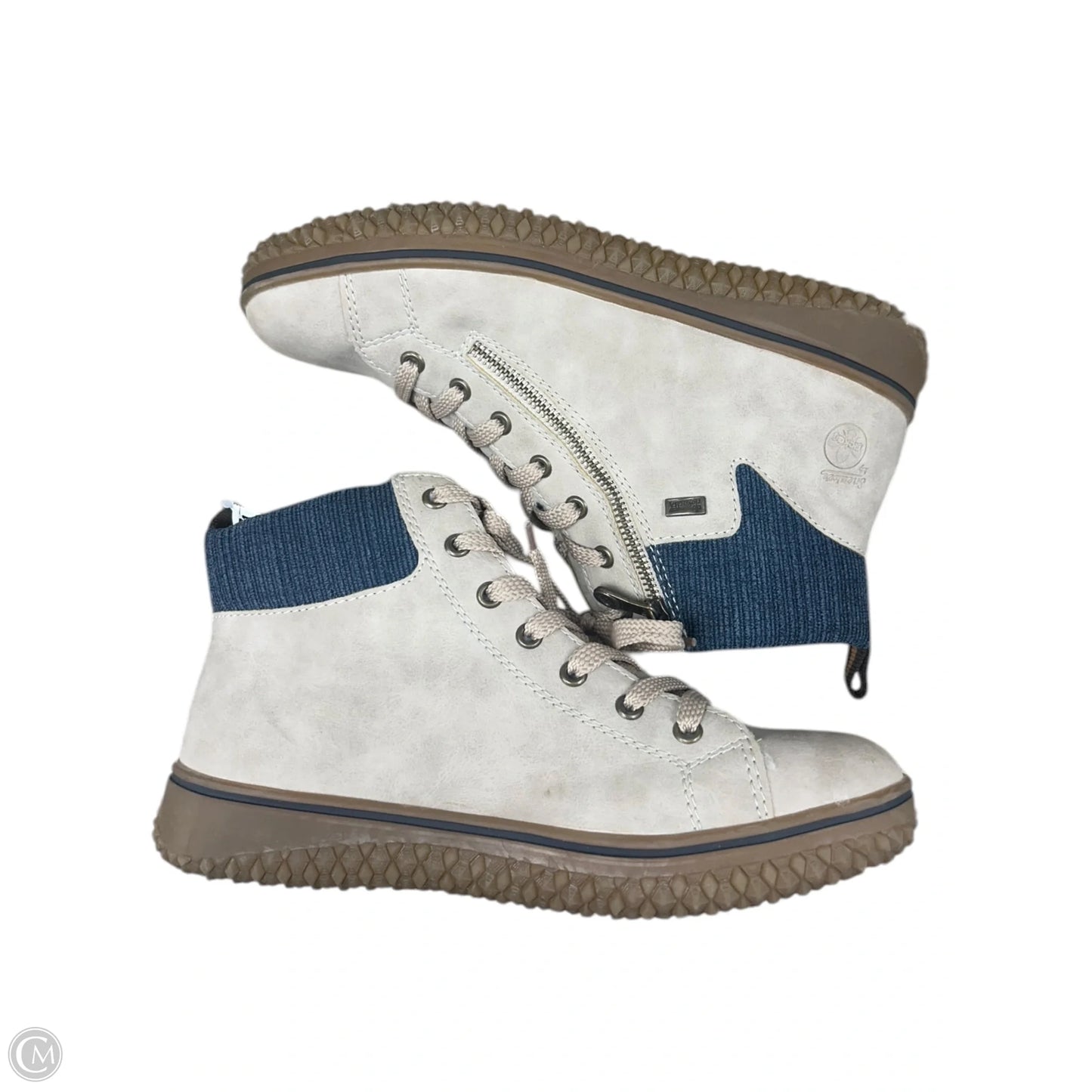Shoes Sneakers By Riekers In Blue & Tan, Size: 10.5